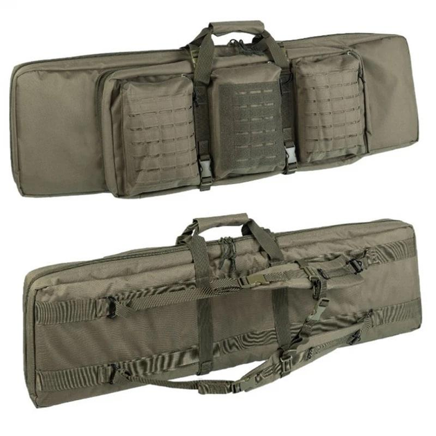 Жесткая сумка - чехол Mil-tec RIFLE CASE DOUBLE  для транспортировки оружия Олива(S0016) - изображение 2