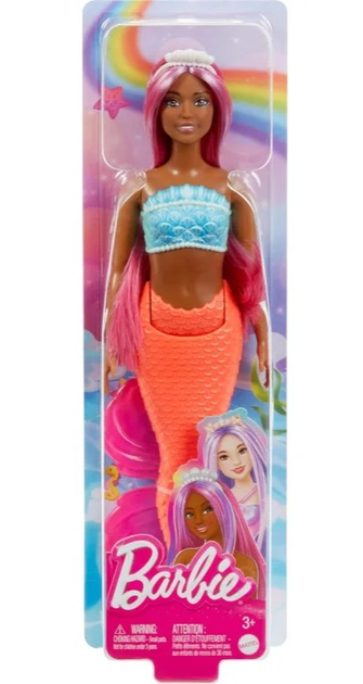 Лялька-русалонька Barbie Дрімтопія з рожевим волоссям та червоним хвостом (0194735183708) - зображення 5