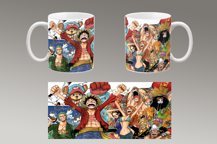 Чашка белая керамическая "Ван Пис" One Piece 50 Aurora - Фото 1 Чашка белая керамическая "Ван Пис" One Piece 50 Aurora - изображение 1