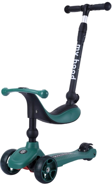 Hulajnoga dziecięca Europlay My Hood Kick\'n Ride Zielona (5704035551432) - obraz 3