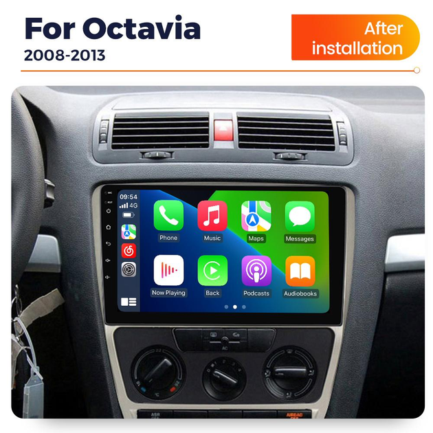 Штатная магнитола Resonance Skoda Octavia 2 (A5) (2008-2013) M200 (2/32 ...