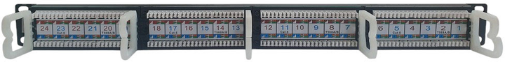 Panel krosowy Techly 19" Cat6 24xRJ45 do szafy/racka serwerowego (8054529022892) - obraz 3
