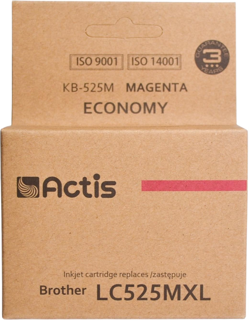 Картридж Actis для Brother LC525M Standard 15 мл Magenta (KB-525M) - зображення 1