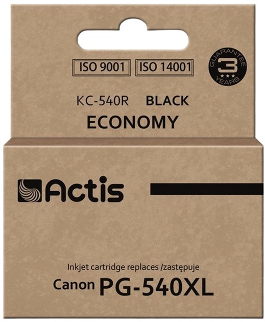Tusz Actis do Canon PG-540XL Standard 22 ml Black (KC-540R) - obraz 1
