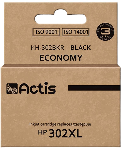 Картридж Actis для HP 302XL F6U68AE Premium 15 мл Black (KH-302BKR) - зображення 1