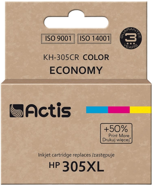 Tusz Actis do HP 3YM63AE Standard 18 ml Cyan/Magenta/Yellow (KH-305CR) - obraz 1