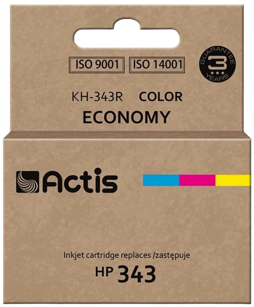 Tusz Actis do HP 343 C8766EE Standard 21 ml Cyan/Magenta/Yellow (KH-343R) - obraz 1