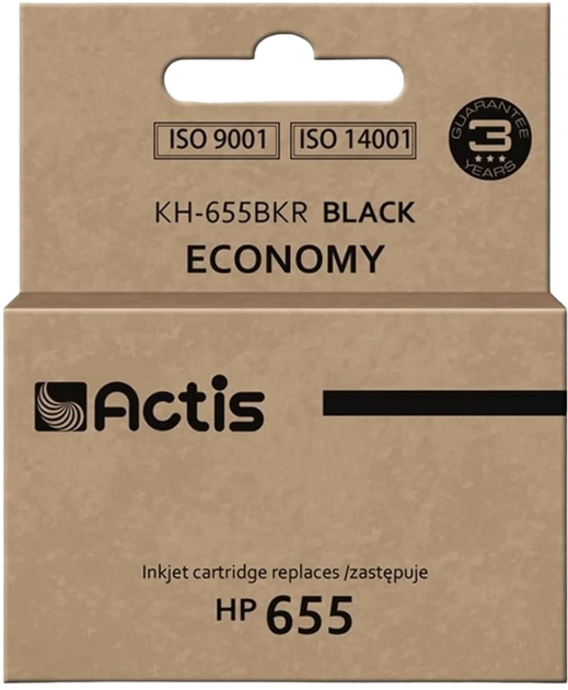 Tusz Actis do HP 655 CZ109AE Standard 20 ml Black (KH-655BKR) - obraz 1