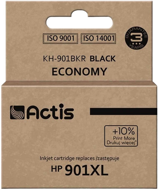 Tusz Actis do HP 901XL CC654AE Standard 20 ml Black (KH-901BKR) - obraz 1