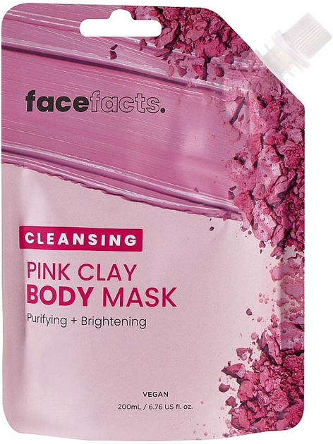 Maska do ciała Face Facts oczyszczająca z glinką różową 200 ml (5031413928778) - obraz 1