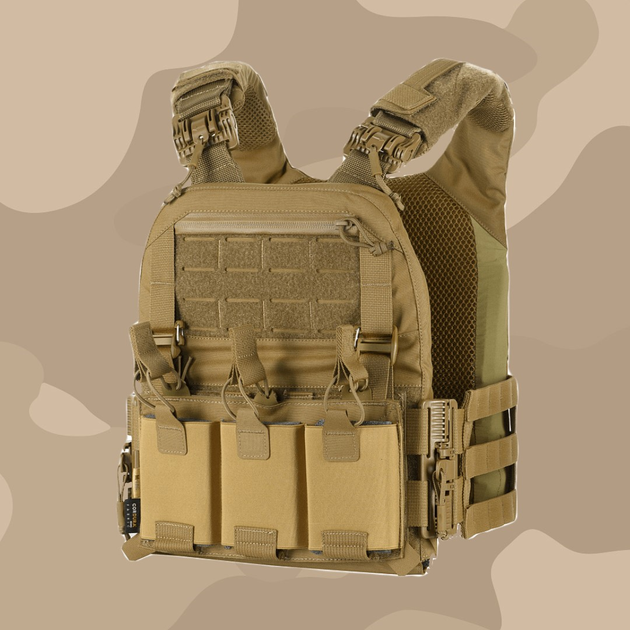 M-TAC Плитоноска Cuirass Fast QRS Coyote / Тактический разгрузочный бронежилет с системой быстрого сброса - изображение 1