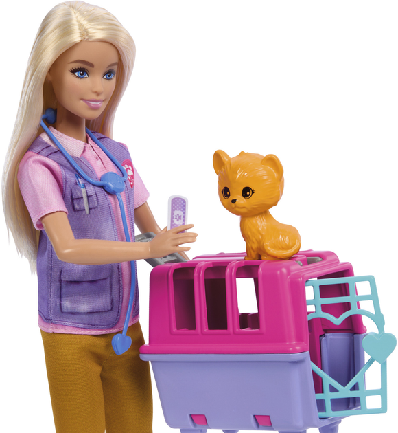 Zestaw Barbie Ratowniczka zwierząt HRG50 (0194735175994) - obraz 3