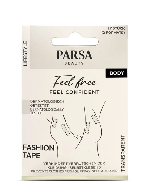 Стрічка для тіла Parsa Fashion Tape 27 штук Прозора (4001065866231) - зображення 1