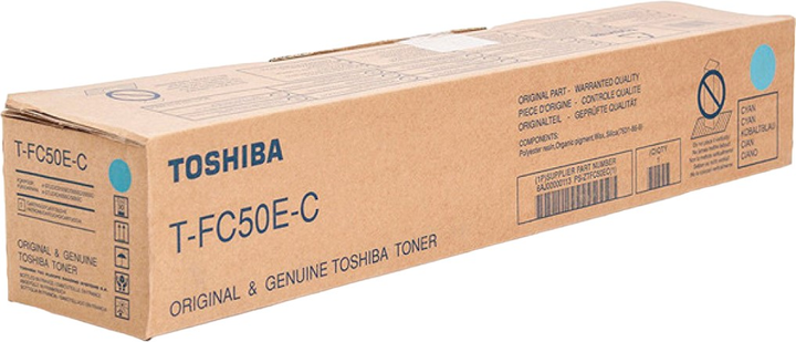 Тонер-картридж Toshiba T-FC50EC Cyan (6AJ00000113) - зображення 1