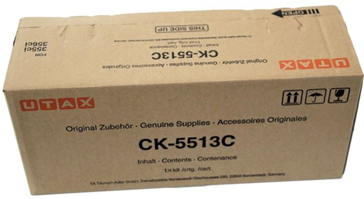 Toner Utax CK-5513C/CK5513C Cyan (1T02VMCUT0) - obraz 1