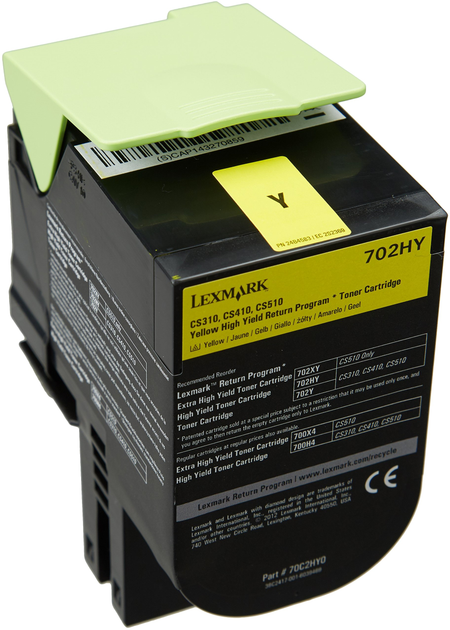 Toner Lexmark 702 HY Yellow (70C2HY0) - obraz 3