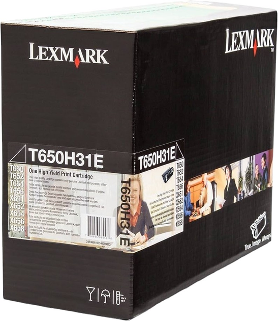 Тонер-картридж Lexmark T650 Black (T650H31E) - зображення 2