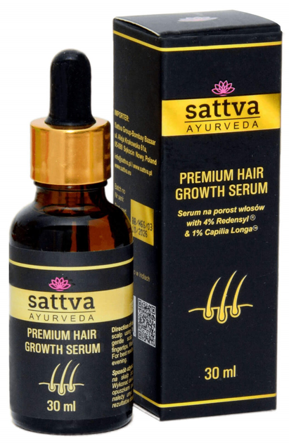 Serum do włosów Sattva Premium Hair Growth na porost włosów 30 ml (5903794188679) - obraz 1