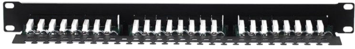Panel krosowy Netrack 19" 1U Cat.6 24xRJ45 do szafy/racka serwerowego (5908268777571) - obraz 3