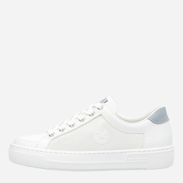 Sneakersy damskie z eko skóry RIEKER L8803-80 40 26.1 cm Białe (4061811761593) - obraz 4