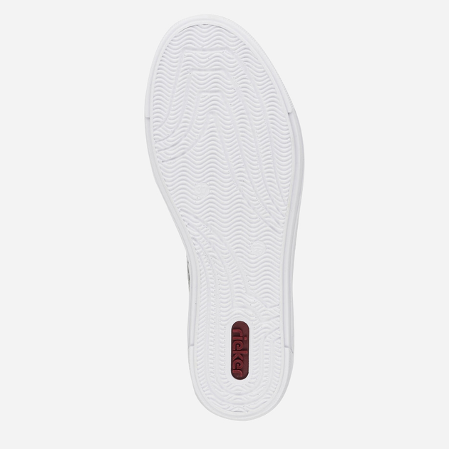 Sneakersy damskie ze skóry naturalnej RIEKER L8831-80 36 23.7 cm Białe (4060596275028) - obraz 9