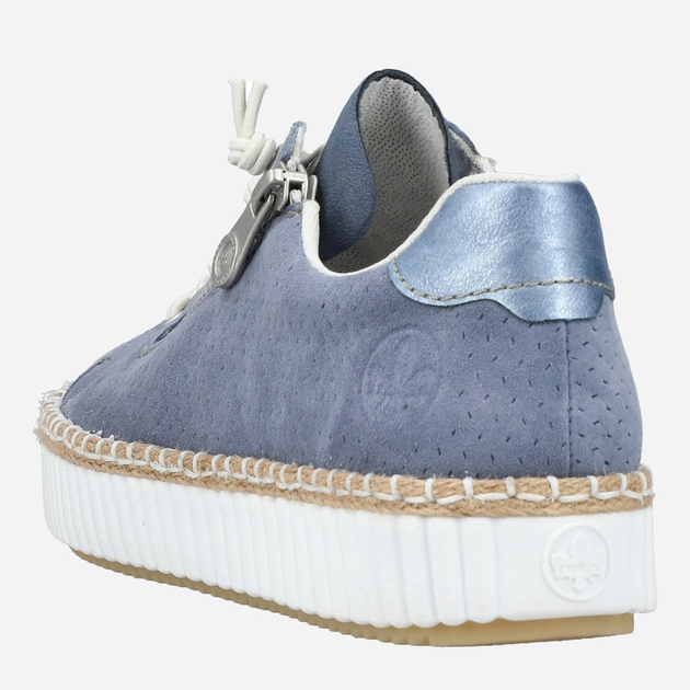 Sneakersy damskie RIEKER M2940-10 38 24.8 cm Ciemnoniebieskie (4061811391240) - obraz 8