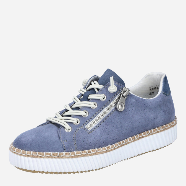 Sneakersy damskie RIEKER M2940-10 40 26.1 cm Ciemnoniebieskie (4061811391264) - obraz 7