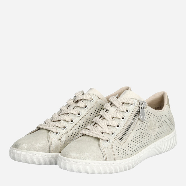 Sneakersy damskie RIEKER N0901-62 36 23.7 cm Beżowe (4061811391721) - obraz 3