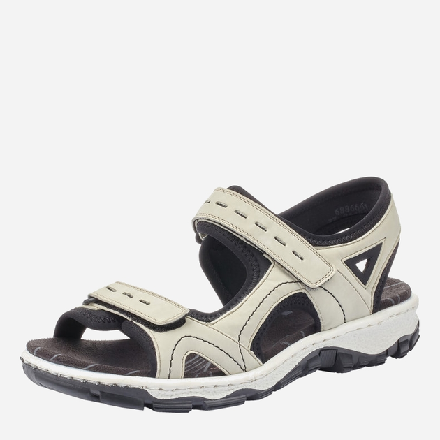 Sandały damskie trekkingowe RIEKER 68866-61 39 25.5 cm Beżowe (4020933836237) - obraz 3