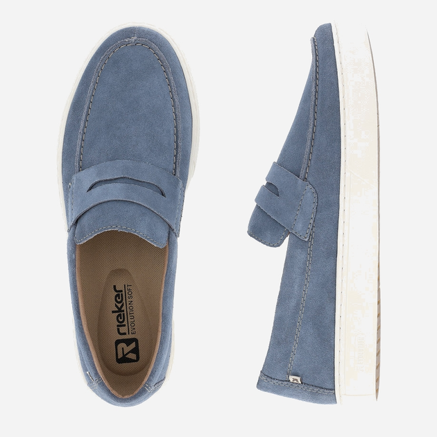 Buty wsuwane męskie RIEKER Evolution U0703-14 41 26.7 cm Niebieskie (4061811776443) - obraz 7