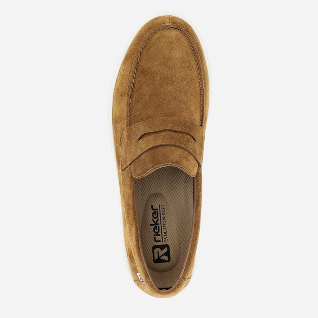 Buty wsuwane męskie RIEKER Evolution U0703-22 41 26.7 cm Brązowe (4061811776535) - obraz 8