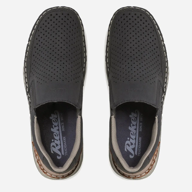 Чоловічі сліпони RIEKER 03079-14 44 28.7 см Темно-сині (4060596525406) - зображення 4
