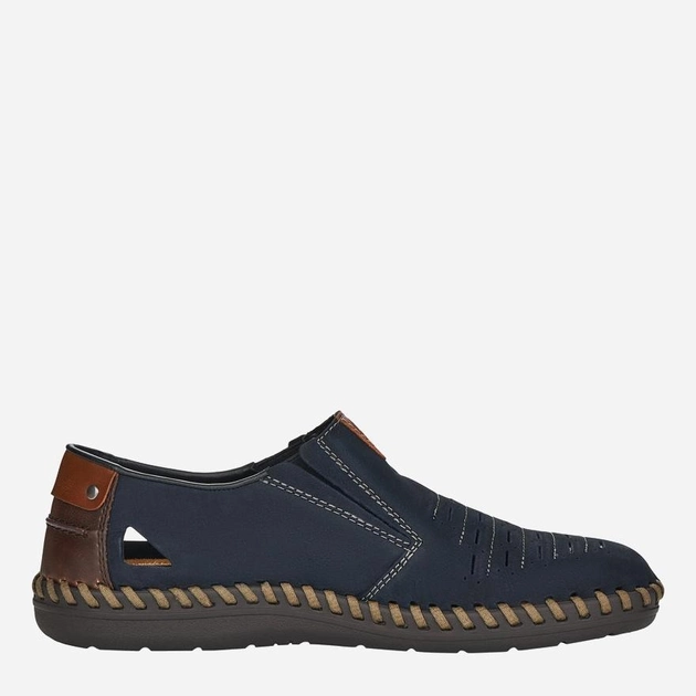 Чоловічі туфлі RIEKER B2457-14 43 28 см Сині (4060596018052) - зображення 1