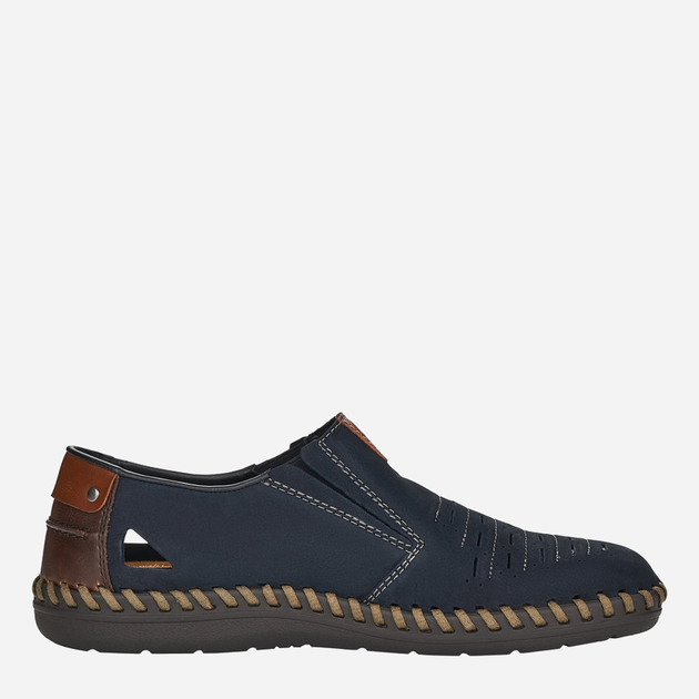 Чоловічі туфлі RIEKER B2457-14 46 30 см Сині (4060596018083) - зображення 1