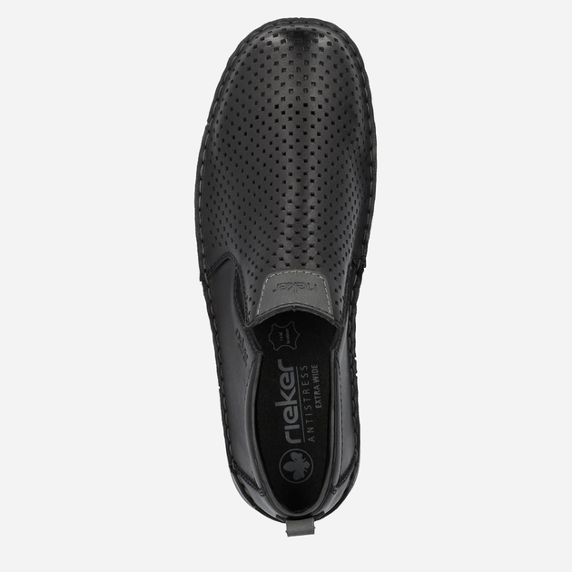 Półbuty męskie RIEKER 05457-00 45 29.3 cm Czarne (4061811425136) - obraz 8
