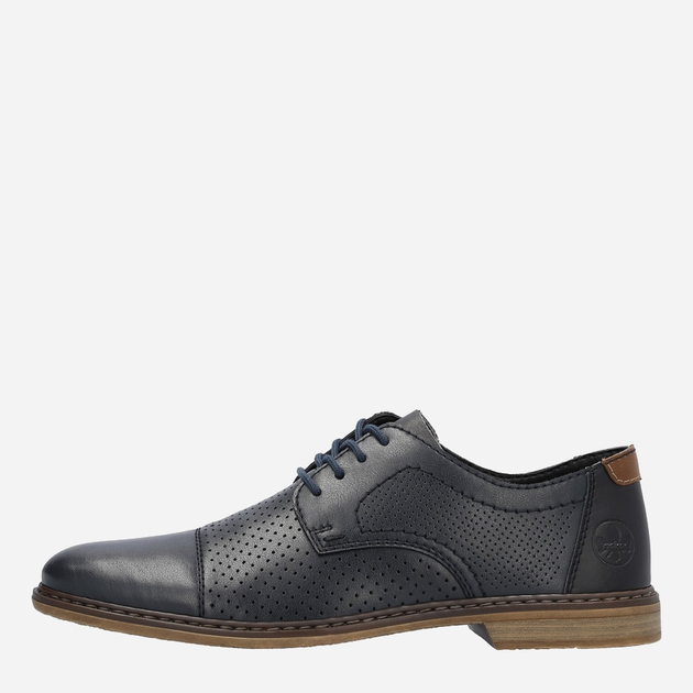 Buty derby męskie RIEKER 13431-14 45 29.3 cm Granatowe (4061811385386) - obraz 4