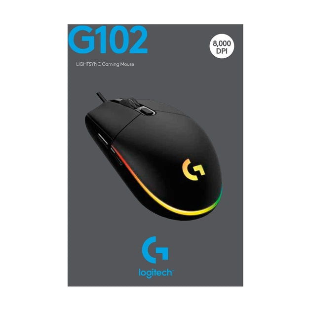 Мышь Logitech G102 Lightsync USB Black (910-005823) - Фото 10 Мышь Logitech G102 Lightsync USB Black (910-005823) - изображение 10