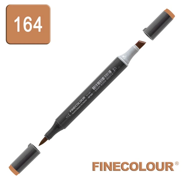 Маркер спиртовий Finecolour Brush mini 164 коричневий верблюд E164 (EF103-164) - зображення 3