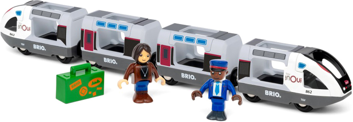 Super szybki pociąg Brio Trains & Vehicles z figurkami (7312350360875) - obraz 2