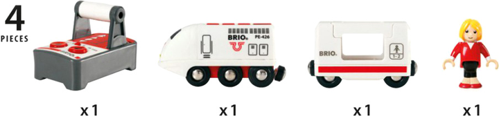 Pociąg pasażerski Brio World Zdalnie sterowana (7312350335101) - obraz 3