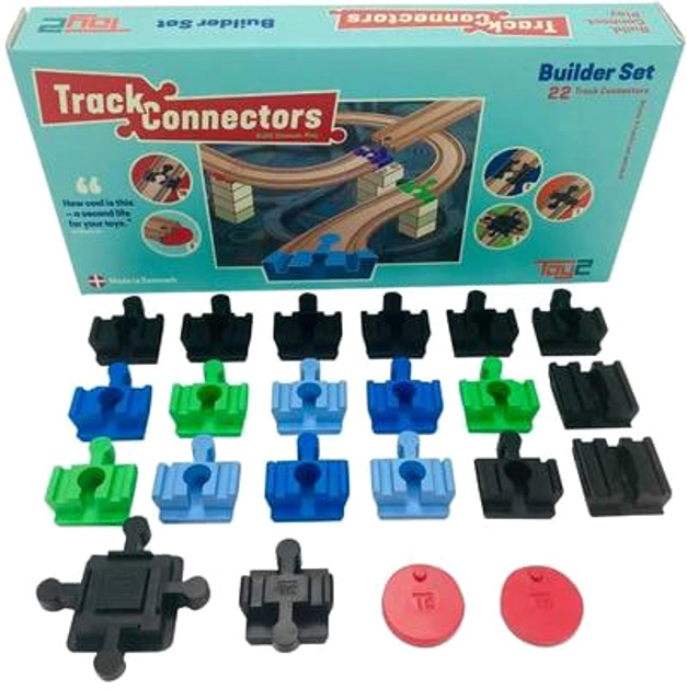 Базові з'єднувачі та перехрестя Toy2 Track Connectors Builder 22 шт (5745000329021) - зображення 2