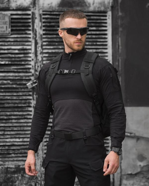 Рюкзак тактический BEZET Soldier черный - onesize - изображение 2