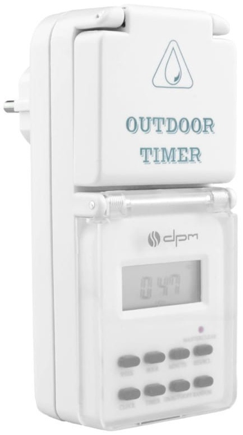 Programator czasowy cyfrowy DPM DT06 tydzień / czas ochrona IP44 (5906881174265) - obraz 3