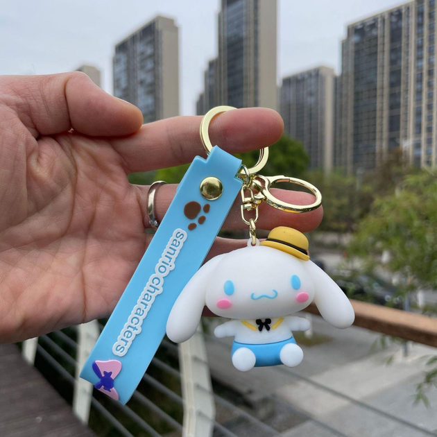 Хэлло Китти Hello kitty Привет Китти детский брелок для ключей голубой ...