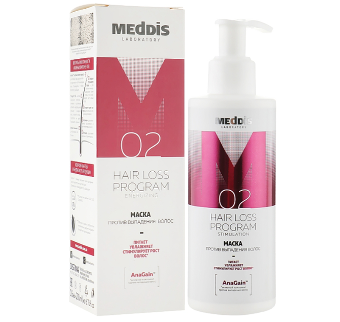 Маска против выпадения волос Meddis Hair Loss Program, 200 мл - Фото 3 Маска против выпадения волос Meddis Hair Loss Program, 200 мл - изображение 3
