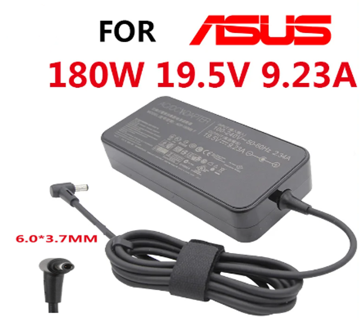 Зарядное устройство для ноутбука 6,0-3,7 mm 9.23A 19.5V Asus 180W ...