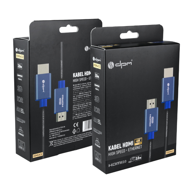 Кабель DPM HDMI 3 м HD4K30 (5906881216774) - зображення 7