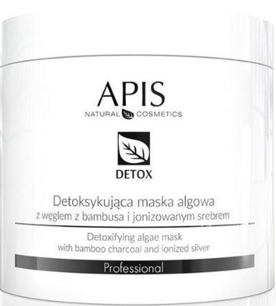 Maska do twarzy Apis Detox z węglem z bambusa i jonizowanym srebrem detoksykująca 200 g (5901810006570) - obraz 1