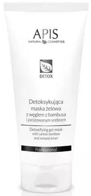 Maska Apis Professional Detox Gel z węglem z bambusa i jonizowanym srebrem detoksykująca żelowa 200 ml (5901810002961) - obraz 1