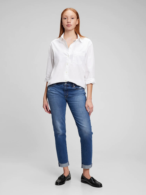 Jeansy regular fit damskie GAP 794602-00 25 Granatowe (1200061643140) - obraz 3